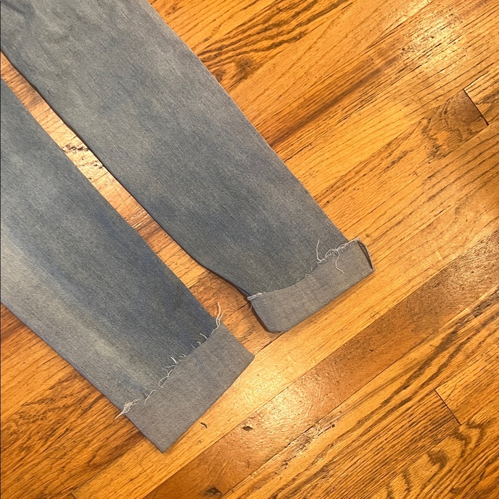 Judy Blue Light Blue Distressed Ankle Jeans - Picture 11 of 11